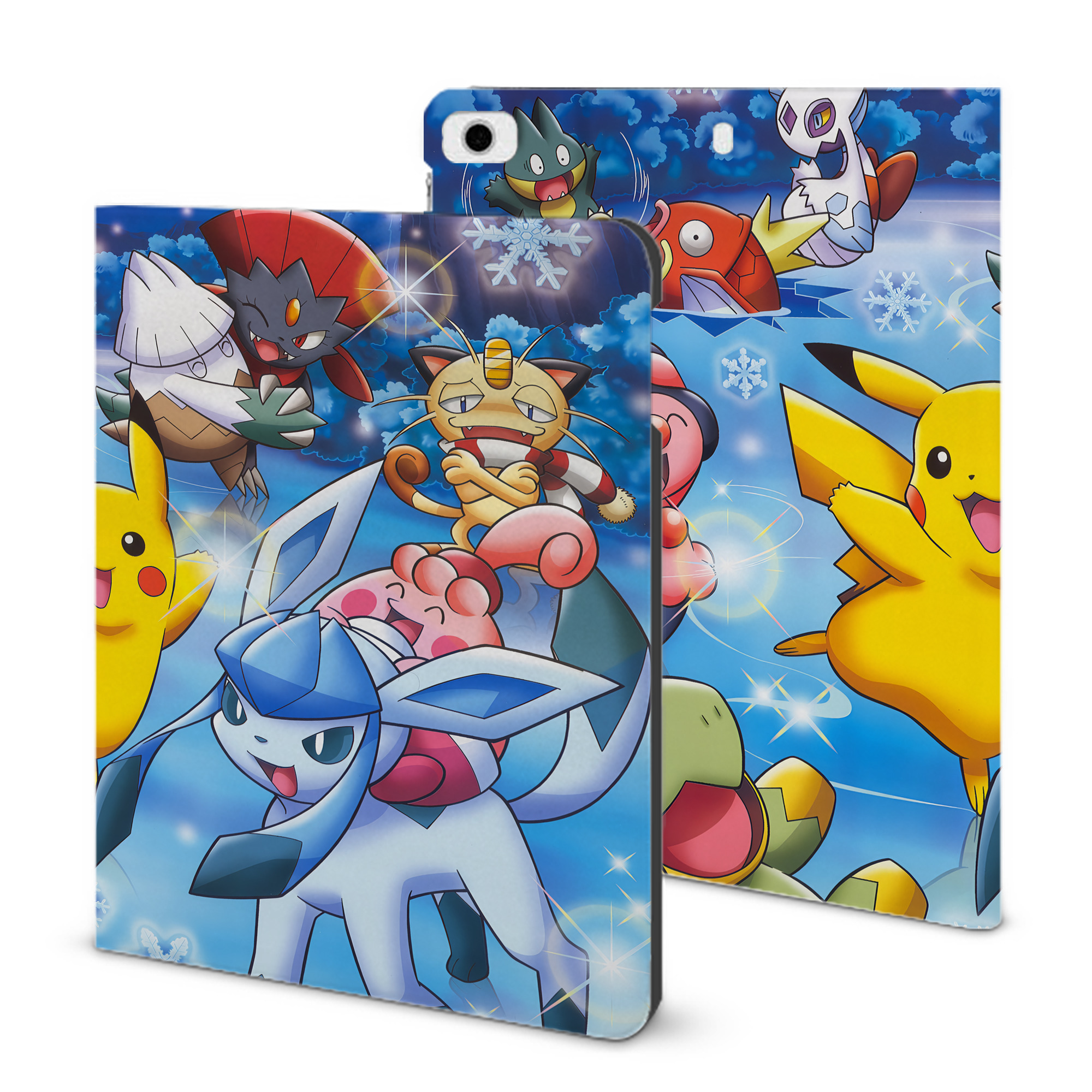 （画像用） ポケットモンスター Pokémon IPad ケース ブック型 PUレザー TPU 耐衝撃 軽量 薄型 ペン収納なし 全面保護 IPad 各モデル対応